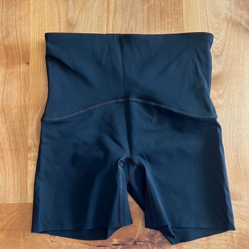Spanx booty boost black biker shorts